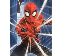 Marvel Spider-Man Web City Blues Silky Soft Throw 40 X 50 inches