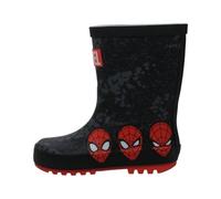 Marvel Spider-Man Wellies Boys Wellington Boots | Kids Red and Black Welly Boots | Spiderman Wellies for Kids (UK8-EU25)