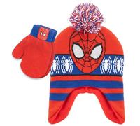 Marvel Spider-Man Winter Hat and Mittens for Boys