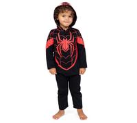 Marvel Spider-Verse Miles Morales Little Boys Zip Up Cosplay Coverall 7-8