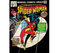 Marvel Spider-Woman First Issue Canvas Print, Multi-Colour, 60 x 80 cm