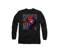 Marvel Spiderman 2 Gamerverse Web Swing Long Sleeve T-Shirt, Black Black XXL