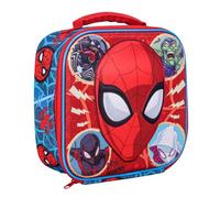 Marvel Spiderman 3D Rectangular Insulated Lunch Box Bag for Boys and Girls, Perfect Size for Packing Hot or Cold Snacks for School and Travel, BPA Free