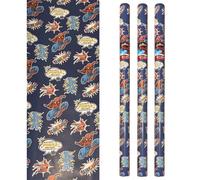 Marvel Spiderman 6m Birthday Wrapping Paper 3 Rolls of 2M x 70cm Gift Wrap for Boys or Girls - UK Made