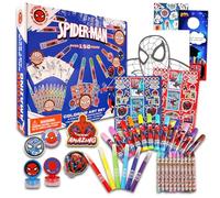 Marvel Spiderman Activity Set for Kids ~ Spiderman Art Case Bundle with Games, Puzzles, Activities, Stickers, Arts and Crafts