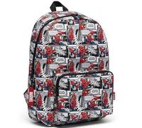 Marvel Spiderman Backpack 3 Cases | Comic Teen School & Everyday Rucksack | Bold Graphic Superhero Design | Front Organizer Pockets | Ergonomic Reflective Padded Straps | Lightweight Large-Capacity