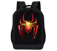 Marvel Spiderman Backpack for Adults and Kids | Miles Morales Red Spider Logo Bookbag | Toddler Travel Bag, Lightweight Laptop Backpack for School | Ages 3+