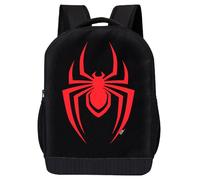 Marvel Spiderman Backpack for Adults and Kids | Miles Morales Red Spider Logo Bookbag | Toddler Travel Bag, Lightweight Laptop Backpack for School | Ages 3+