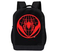 Marvel Spiderman Backpack for Adults and Kids | Miles Morales Red Spider Logo Bookbag | Toddler Travel Bag, Lightweight Laptop Backpack for School | Ages 3+