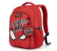 Marvel Spiderman Backpack for Boys | School Bag with 3-Compartments Backpack for Elementary School | Padded Reflective Straps and Side Water Bottle Pockets