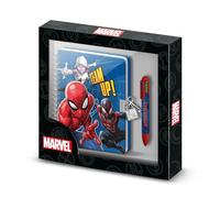 Marvel Spiderman Best Team-Pack of A5 Diary + 6-Coloured Pen, Blue