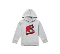 Marvel Spiderman Birthday 10 Youth Kids Pull-Over Hoodie, Athletic Heather in Grey | Size: 5-6 Years Marvel Grey 5-6 Years