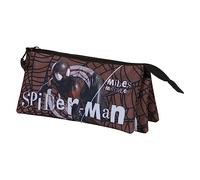 Marvel Spiderman Blackspider-FAN Triple Pencil Case 2.0, Red, 23 x 11 cm