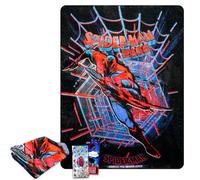 Marvel Spiderman Blanket for Boys Set - Bundle with Into The Spiderverse Kids and Teens Throw Plus Stickers, More for Boys and Girls | Spiderman Blanket Size 50" x 60"