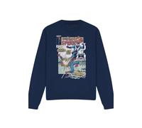 Marvel Spiderman Blasted By Boomerang Cover Sweatshirt, Navy Navy
