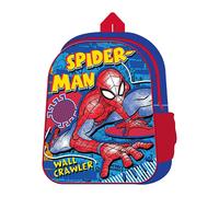 Marvel Spiderman Blue Crawler Backpack School Bag For Kids Boys Girls Travel