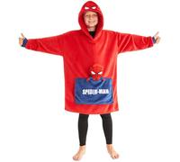 Marvel Spiderman Boys Fleece Hoodie Blanket with Attached Plush - Boys Gifts Red