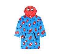 Marvel Spiderman Boys Luxury Fleece Hoodie, Oversized Fleece Blanket Hoody 5-10 Years Blue