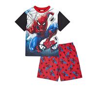 Marvel Spiderman Boys Short Pyjamas Pjs Ages 2 to 12 Years Old, Official Merchandise for Boys and Girls (as8, age, 7_years, 8_years) Red