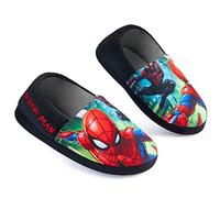 Marvel Spiderman Boys Slippers, Avengers Slippers for Boys (UK child 13, numeric_13, Black/Red)