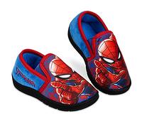 Marvel Spiderman Boys Slippers, Avengers Slippers for Boys (UK child 11, numeric_11, Red/Blue)