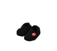Marvel Spiderman Boys Slippers - Toddler Kids Black Fleece Indoor House Shoes with Soft Plush Lining and Non Slip Sole (Black UK 7-EU24)