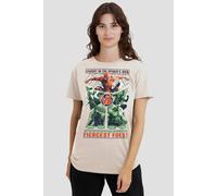 Marvel Spiderman Brand New Day Fiercest Foes Rumble T-Shirt, Natural Natural
