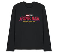 Marvel Spiderman Brand New Day Logo Unisex Long Sleeve T-Shirt, Black, Medium