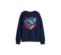 Marvel Spiderman Brand New Day Street Hero Kids Sweatshirt, Navy | Size: 7-8 Years Marvel Navy 7-8 Years