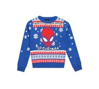 Marvel Spiderman Christmas Jumper | Spiderman Xmas Jumper | Boys Christmas Jumper | Kids Christmas Sweatshirt | Blue 3-4 Years