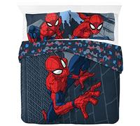 Marvel Spiderman City Streets 100% Cotton Double Duvet Cover Set, COVER ONLY Comforter Not Included - Includes 2 Pillowcases