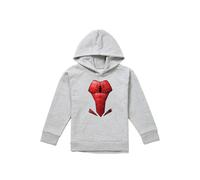 Marvel Spiderman Costume Youth Kids Pull-Over Hoodie, Athletic Heather in Grey | Size: 7-8 Years Marvel Grey 7-8 Years