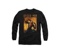 Marvel Spiderman Creeping Venom Long Sleeve T-Shirt, Black Black