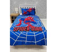 Marvel Spiderman Crimefighter Reversible Single Duvet Cover Set Multi