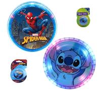 Marvel Spiderman & Disney Stitch Light Up Yo-Yo Set - 2 Pack Character YoYos for Kids, Beginner Friendly Responsive YoYo Toys, Fun Fidget Spinner Style Party Gift for Boys & Girls