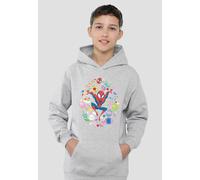 Marvel Spiderman Easter Circle Youth Kids Pull-Over Hoodie, Athletic Heather Marvel Grey 9-11 Years