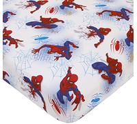 Marvel Spiderman Fitted Crib Sheet 100% Soft Microfiber, Baby Sheet, Fits Standard Size Crib Mattress 28in x 52in