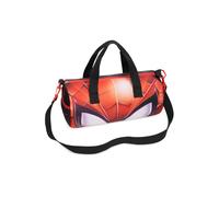 Disney Kids Sports Bag, Holdall with 2 Pockets & Adjustable Strap (Black/Red Spiderman)