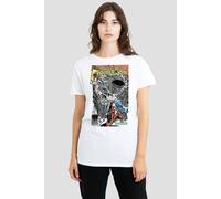 Marvel Spiderman Hulk Strongest There Is Cover T-Shirt, White White
