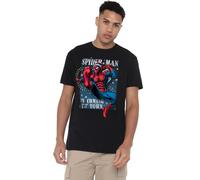 Marvel Spiderman is Coming to Town Unisex T Shirt, Black, XXXX-Large