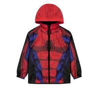 Marvel Spiderman Jacket, Superhero Kids Raincoat, Spiderman Boys Rain Jacket, Water Resistant Boys Coat, Red 10-11 Years