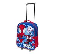 Marvel Spiderman Kids Cabin Bag Suitcase for Boys - Lightweight with Wheels & Telescopic Handle - Ideal for Short Breaks, Holidays, Sleepovers, School Trips (Spiderman)