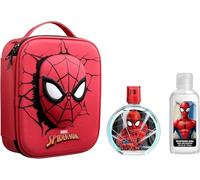 Marvel Spiderman Kids Perfume Gift Set, Includes Natural EDT Perfume Spray 100 ml, Zip Case & Shower Gel 100ml, Vegan, Dermatologically Tested & Travel Friendly, Best Gift for Kids, Ages 3+