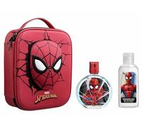 Marvel Spiderman Kids Perfume Gift Set, Includes Natural EDT Perfume Spray 100 ml, Zip Case & Shower Gel 100ml, Vegan, Dermatologically Tested & Travel Friendly, Best Gift for Kids, Ages 3+
