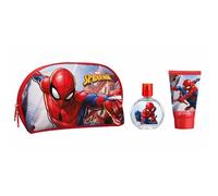 Marvel Spiderman Kids Toiletry Bag Gift Set, Includes Eau De Toilette (50ml) and Shower Gel (100ml), Vegan Natural Kids Travel Essential Set Perfect for Christmas Birthday Gift or Just Everyday Use
