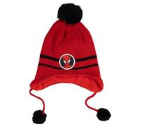 Marvel Spiderman Knitted Hat for Boys - Children's Winter Hat with Bobble Hat Red, red, One Size