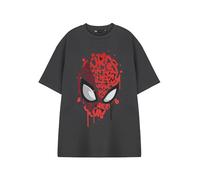 Marvel Spiderman Mens T-Shirt | Mens Charcoal Short Sleeve Graphic Tee | Friendly Neighbourhood Spidey | Superhero Comics Apparel | Peter Parker Hero Top | Official Merchandise for Fans