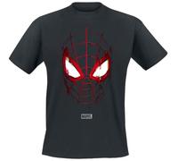 Marvel Spiderman Miles Morales Glitched Unisex T Shirt, Black, X-Large