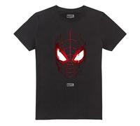 Marvel Spiderman Miles Morales Glitched Unisex T Shirt, Black, XXX-Large