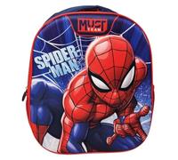 Marvel Spiderman Must Team Backpack for School with Embossed Design, 1 Compartment, 13 x 29 cm